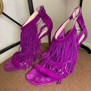 Fringe Sandal Heel